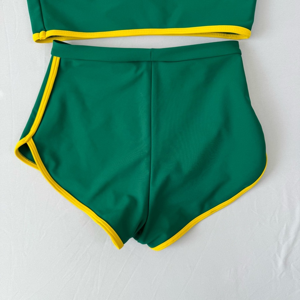 Skatie Mya Top Bardot Bottom Swim Scout Dual Tone Sporty XS - Picture 6 of 7